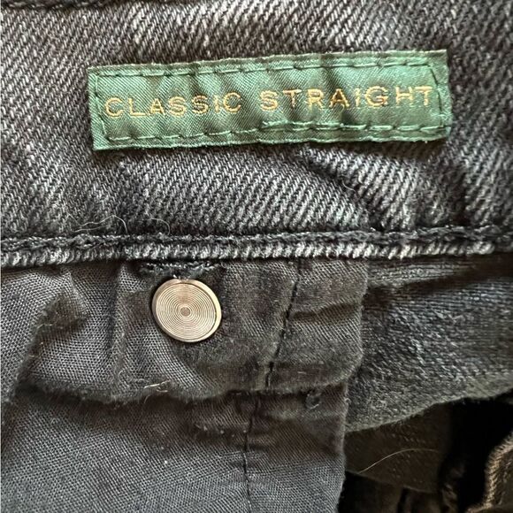 YOUTH RALPH LAUREN Black Classic Straight Casual Denim Jean 8 - Picture 10 of 11